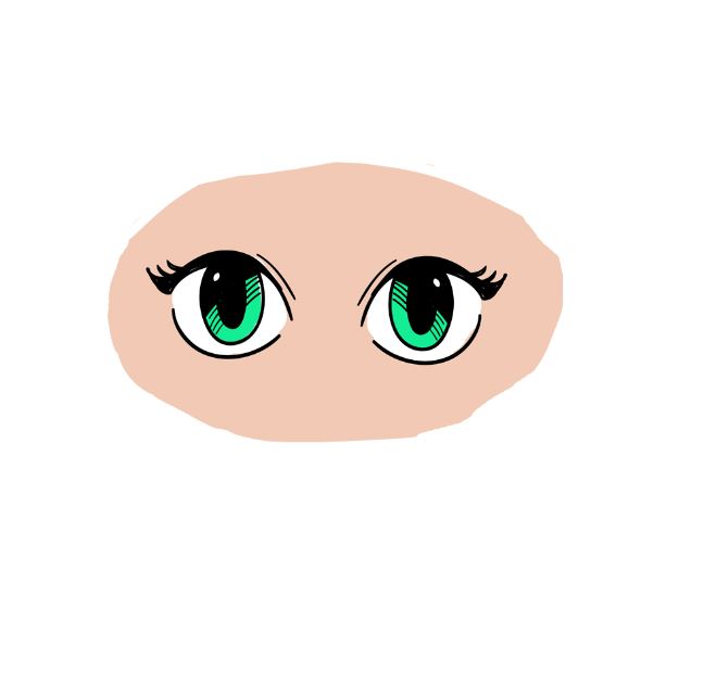 cách vẽ mắt nữ anime bước 6
