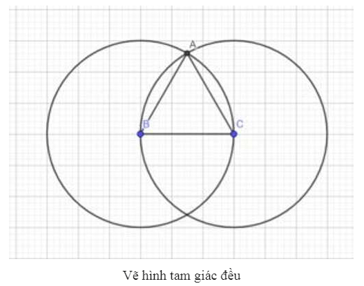 cách vẽ tam giác đều 2