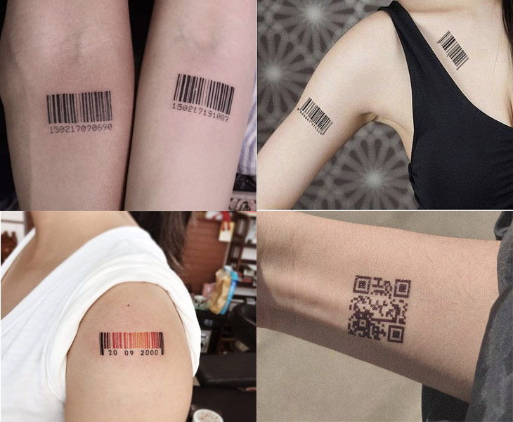 Tattoo mã vạch độc nhất không “đụng hàng"