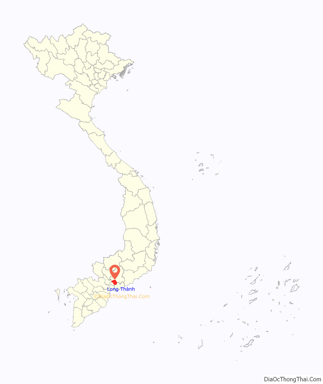 Bản đồ giao thông huyện Long Thành