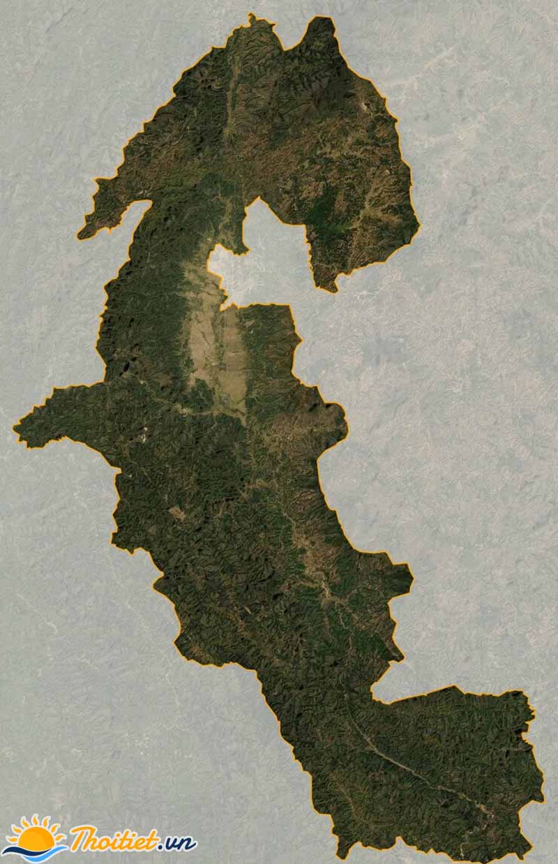 Bản đồ vệ tinh của huyện Điện Biên