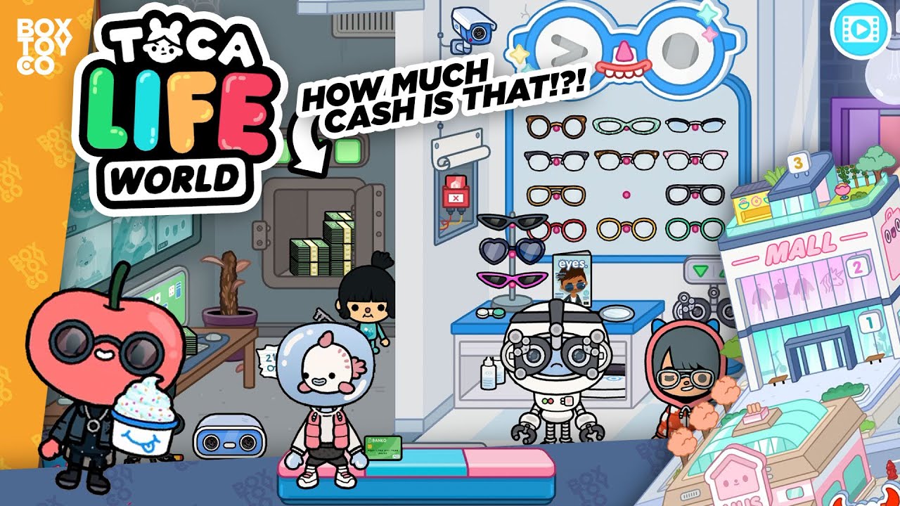 Hidden Office with Safe full of Cash! at the Mall!?! Toca Life - YouTube