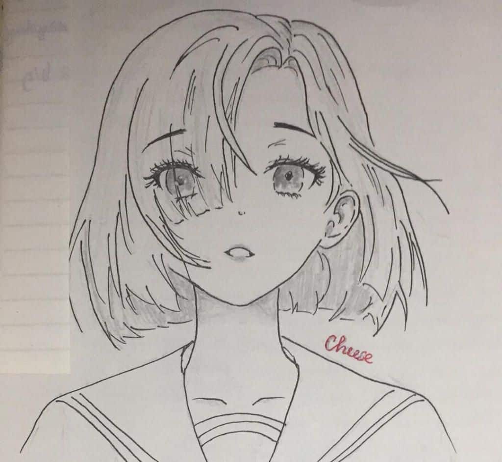 Hình Vẽ Anime Nữ Ngầu Lạnh Lùng cute