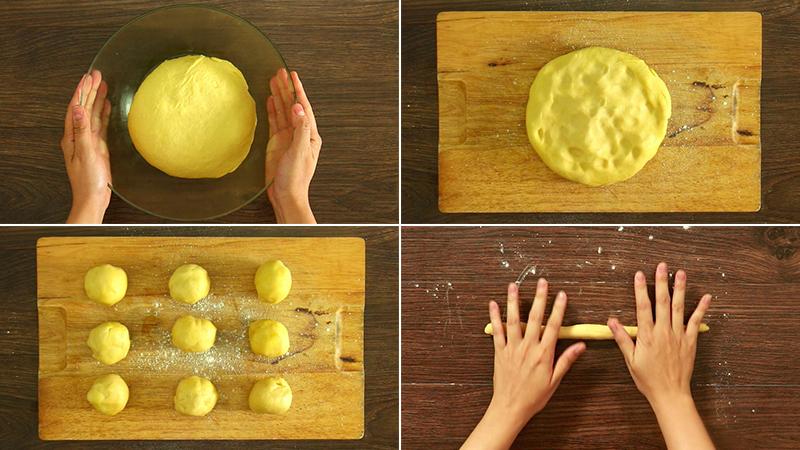 Bước 4: Tạo hình bánh
