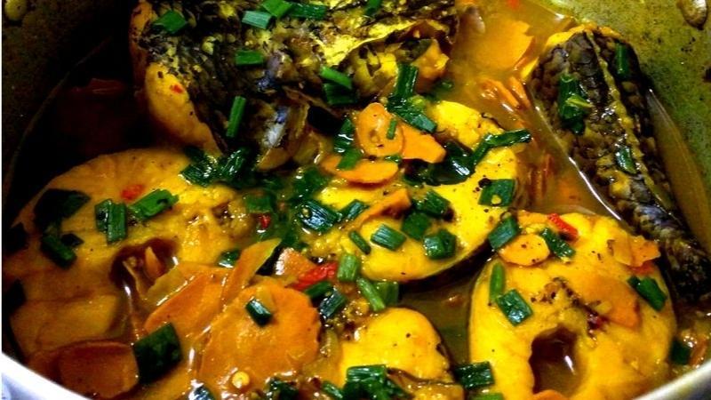 Cá lóc hấp bầu