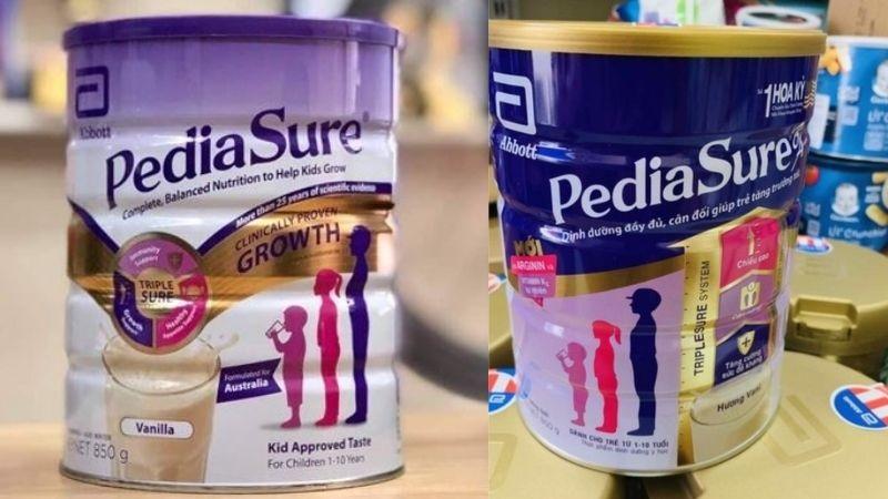 Các loại sữa Pediasure
