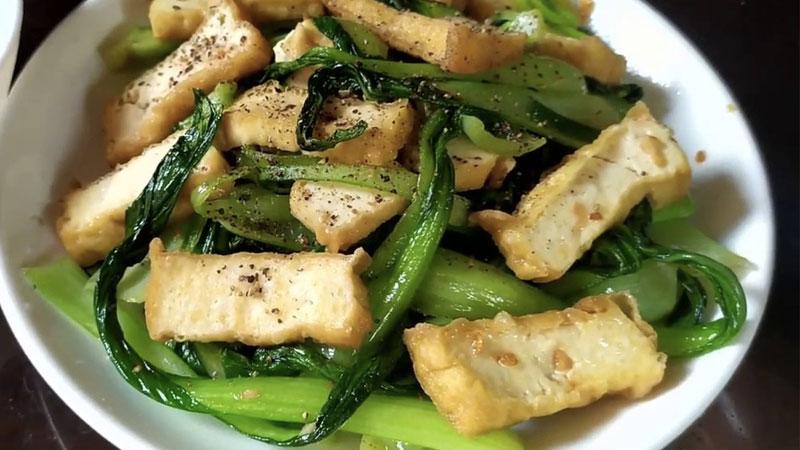 Cải thìa xào tỏi
