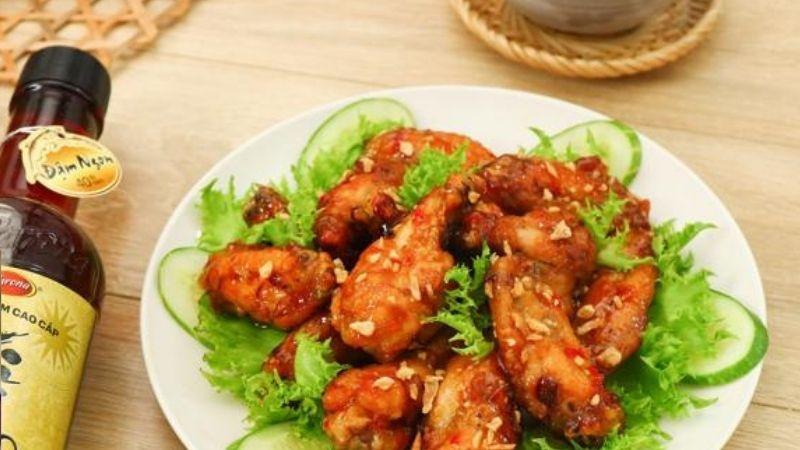 Cánh gà chiên nước mắm đẹp mắt
