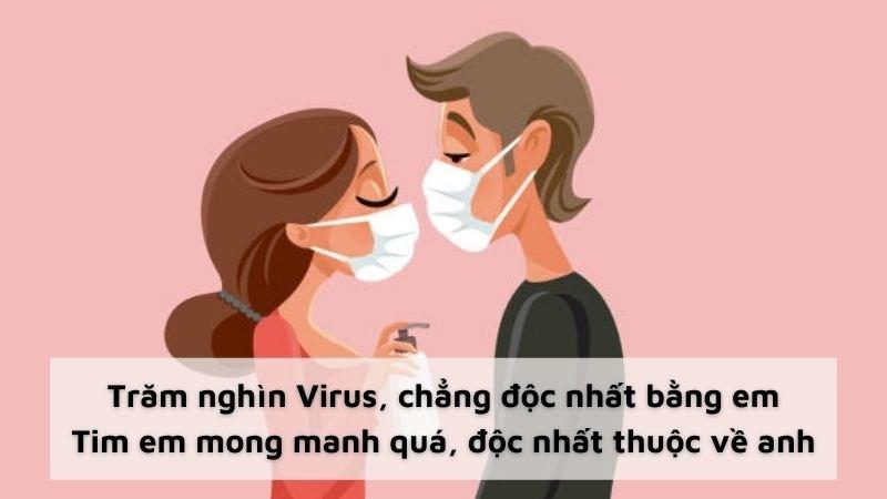 Câu nói thả thính thú vị mùa dịch