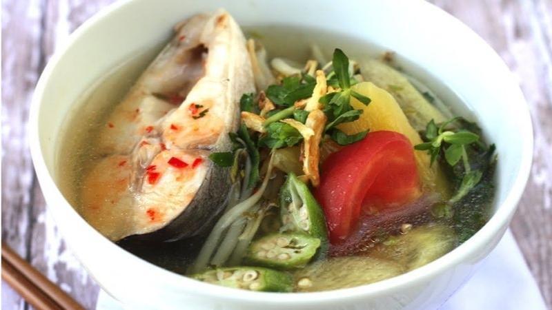 Cháo cá lóc rau đắng