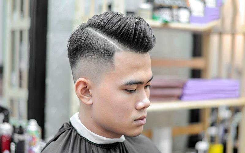 Tóc Mohican cho mặt vuông