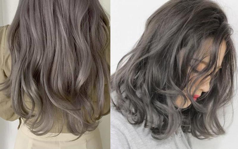 Tóc ombre nâu khói
