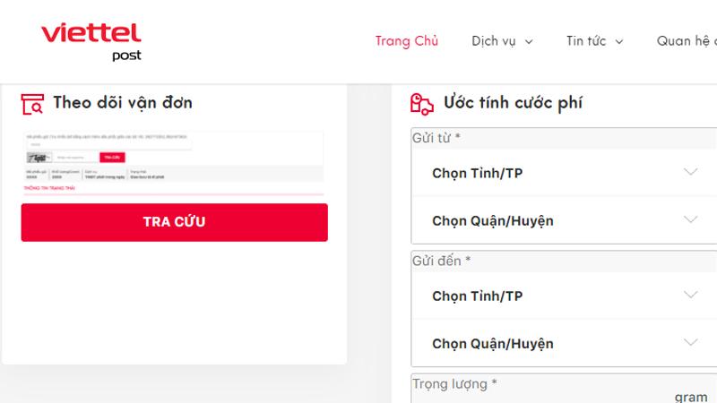  Tra cứu thông tin đơn hàng qua app của Viettel Post